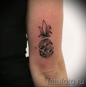 фото тату ананас для статьи про значение татуировки с ананасом - tatufoto.ru - 11