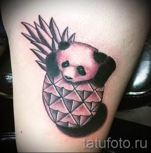 фото тату ананас для статьи про значение татуировки с ананасом - tatufoto.ru - 22