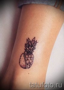 фото тату ананас для статьи про значение татуировки с ананасом - tatufoto.ru - 27