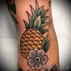 фото тату ананас для статьи про значение татуировки с ананасом - tatufoto.ru - 34