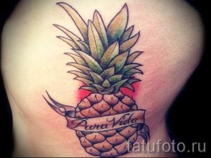 фото тату ананас для статьи про значение татуировки с ананасом - tatufoto.ru - 36