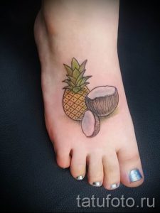 фото тату ананас для статьи про значение татуировки с ананасом - tatufoto.ru - 47