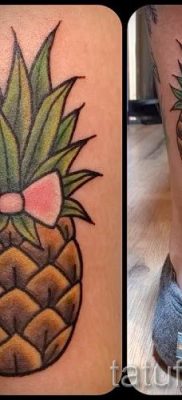 фото тату ананас для статьи про значение татуировки с ананасом — tatufoto.ru — 49