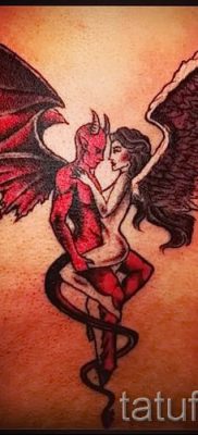 фото тату ангел и демон для статьи про значение рисунка татуировки — tatufoto.ru — 5