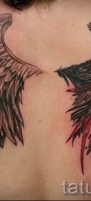 фото тату ангел и демон для статьи про значение рисунка татуировки — tatufoto.ru — 6