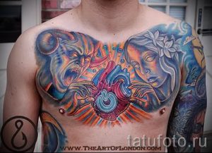 фото тату ангел и демон для статьи про значение рисунка татуировки - tatufoto.ru - 8