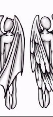 фото тату ангел и демон для статьи про значение рисунка татуировки — tatufoto.ru — 13