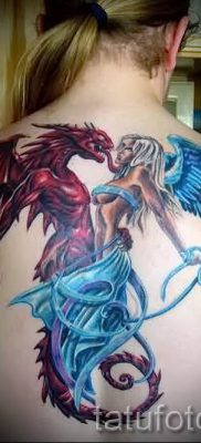 фото тату ангел и демон для статьи про значение рисунка татуировки — tatufoto.ru — 14