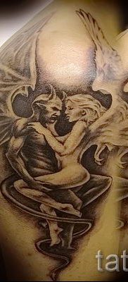 фото тату ангел и демон для статьи про значение рисунка татуировки — tatufoto.ru — 20