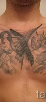 фото тату ангел и демон для статьи про значение рисунка татуировки — tatufoto.ru — 22