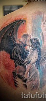 фото тату ангел и демон для статьи про значение рисунка татуировки — tatufoto.ru — 24