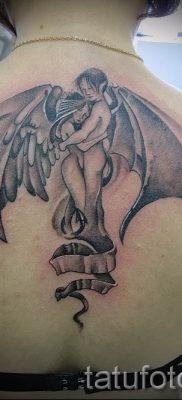 фото тату ангел и демон для статьи про значение рисунка татуировки — tatufoto.ru — 25