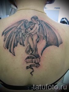 фото тату ангел и демон для статьи про значение рисунка татуировки - tatufoto.ru - 25