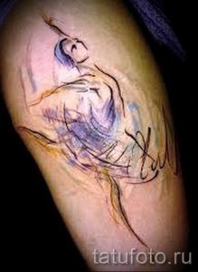 фото тату балерина для статьи про значение татуировки балерина - tatufoto.ru - 1