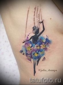 фото тату балерина для статьи про значение татуировки балерина - tatufoto.ru - 5