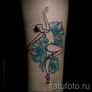 фото тату балерина для статьи про значение татуировки балерина - tatufoto.ru - 7