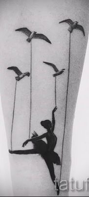 фото тату балерина для статьи про значение татуировки балерина — tatufoto.ru — 11