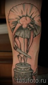 фото тату балерина для статьи про значение татуировки балерина - tatufoto.ru - 12