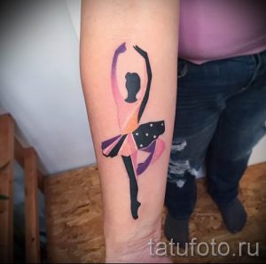 фото тату балерина для статьи про значение татуировки балерина - tatufoto.ru - 24