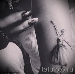 фото тату балерина для статьи про значение татуировки балерина - tatufoto.ru - 26