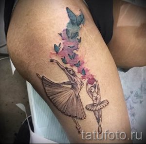 фото тату балерина для статьи про значение татуировки балерина - tatufoto.ru - 41