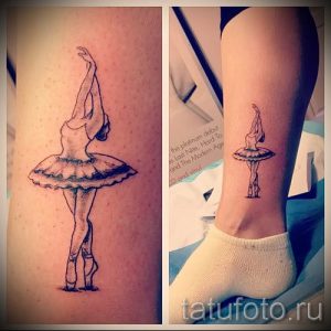 фото тату балерина для статьи про значение татуировки балерина - tatufoto.ru - 71