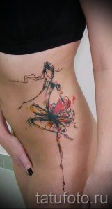 фото тату балерина для статьи про значение татуировки балерина - tatufoto.ru - 72