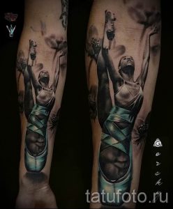 фото тату балерина для статьи про значение татуировки балерина - tatufoto.ru - 76