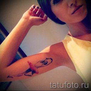 фото тату балерина для статьи про значение татуировки балерина - tatufoto.ru - 79