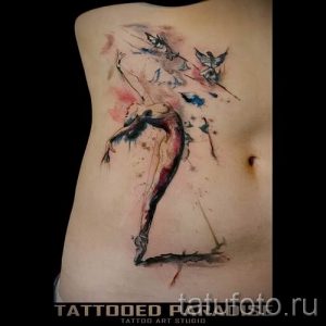 фото тату балерина для статьи про значение татуировки балерина - tatufoto.ru - 80