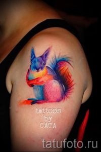 фото тату белка для статьи про значение татуировки с белкой - tatufoto.ru - 5