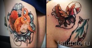 фото тату белка для статьи про значение татуировки с белкой - tatufoto.ru - 6