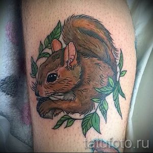 фото тату белка для статьи про значение татуировки с белкой - tatufoto.ru - 8