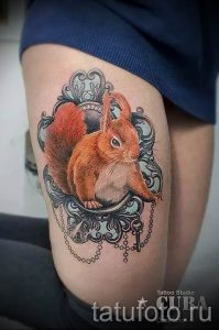 фото тату белка для статьи про значение татуировки с белкой - tatufoto.ru - 9