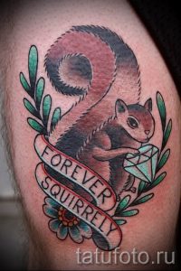 фото тату белка для статьи про значение татуировки с белкой - tatufoto.ru - 24