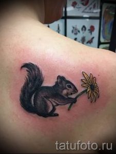 фото тату белка для статьи про значение татуировки с белкой - tatufoto.ru - 25