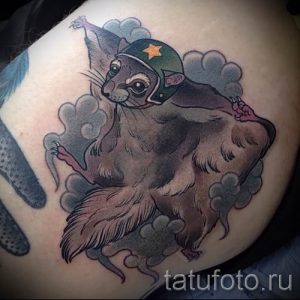 фото тату белка для статьи про значение татуировки с белкой - tatufoto.ru - 26