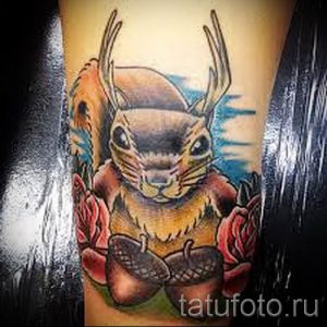 фото тату белка для статьи про значение татуировки с белкой - tatufoto.ru - 33