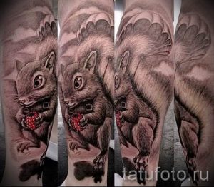 фото тату белка для статьи про значение татуировки с белкой - tatufoto.ru - 34