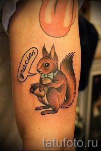 фото тату белка для статьи про значение татуировки с белкой - tatufoto.ru - 54