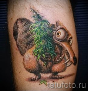 фото тату белка для статьи про значение татуировки с белкой - tatufoto.ru - 57