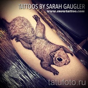 фото тату белка для статьи про значение татуировки с белкой - tatufoto.ru - 67