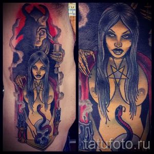 фото тату ведьма для статьи про значение татуировки ведьма - tatufoto.ru - 6
