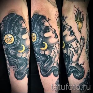 фото тату ведьма для статьи про значение татуировки ведьма - tatufoto.ru - 7
