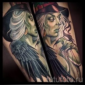 фото тату ведьма для статьи про значение татуировки ведьма - tatufoto.ru - 9
