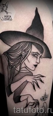 фото тату ведьма для статьи про значение татуировки ведьма — tatufoto.ru — 12
