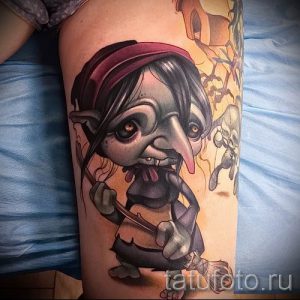 фото тату ведьма для статьи про значение татуировки ведьма - tatufoto.ru - 15