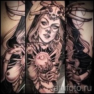 фото тату ведьма для статьи про значение татуировки ведьма - tatufoto.ru - 23