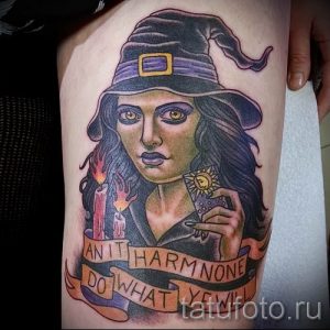 фото тату ведьма для статьи про значение татуировки ведьма - tatufoto.ru - 53