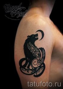 фото тату волчица для статьи про значение татуировки волчица - tatufoto.ru - 16